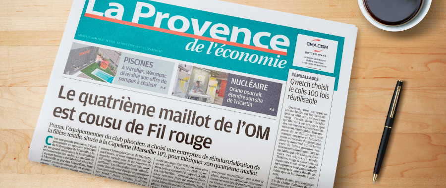 FIL ROUGE à la une de La Provence de l'économie
