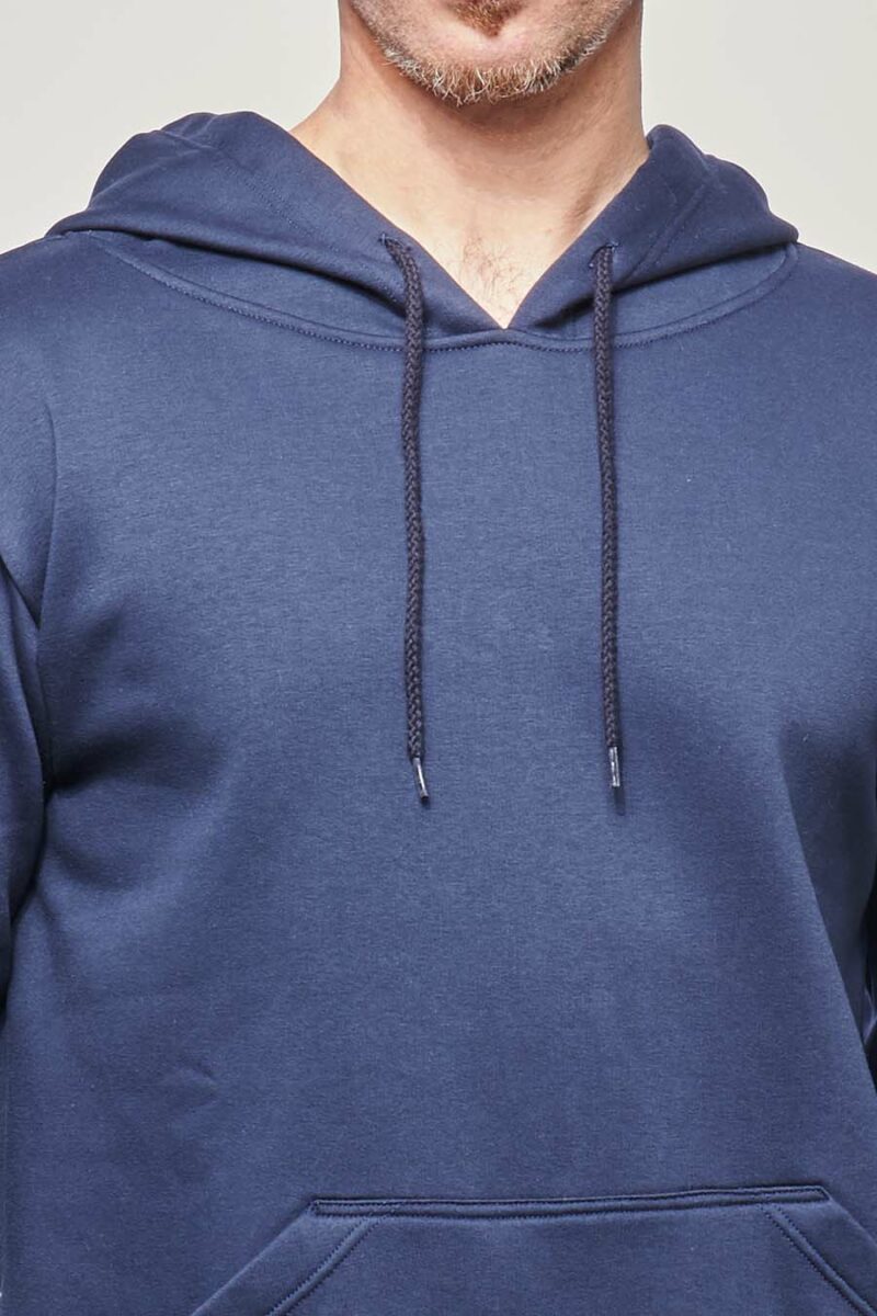 Zoom sweat à capuche hoodie Homme made in France Sam marine - FIL ROUGE