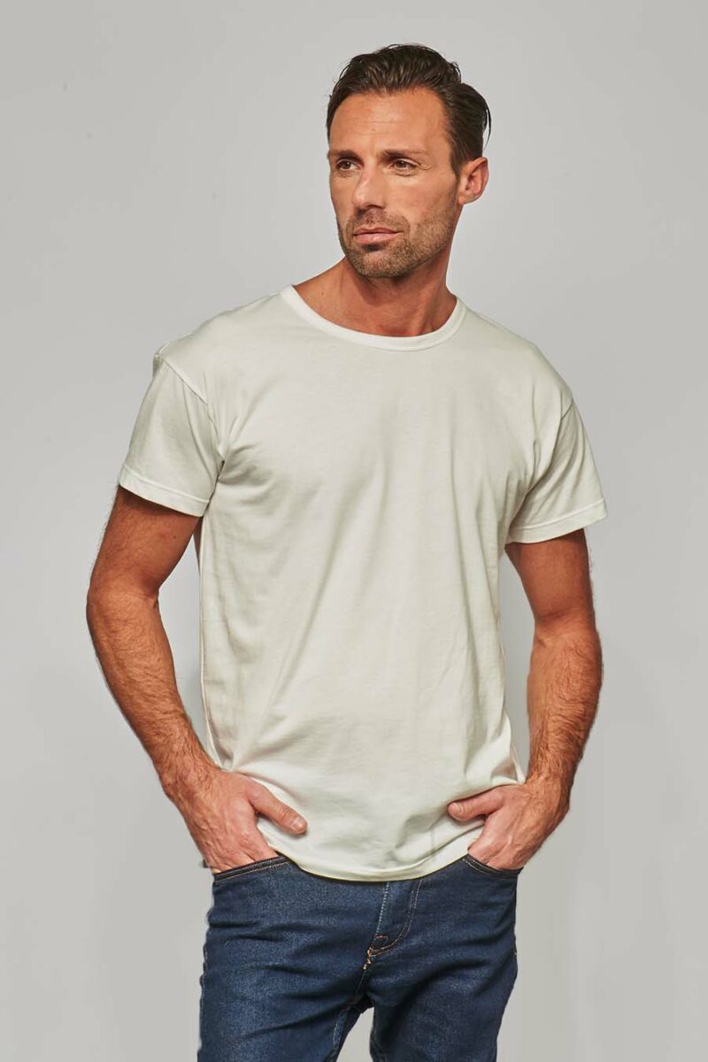 Tee-shirt classique Homme made in France blanc - FIL ROUGE