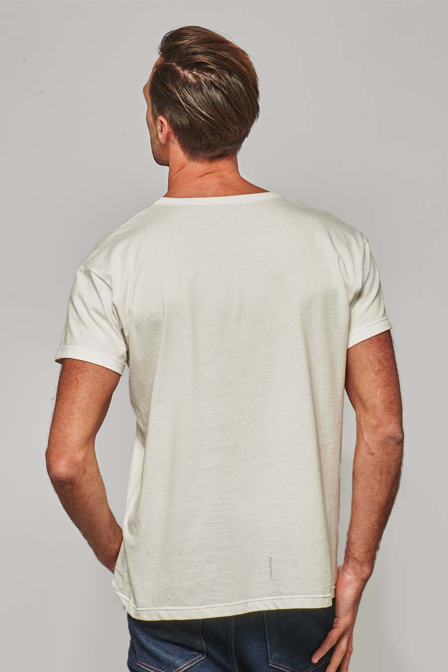 T-shirt homme classique made in France blanc - FIL ROUGE