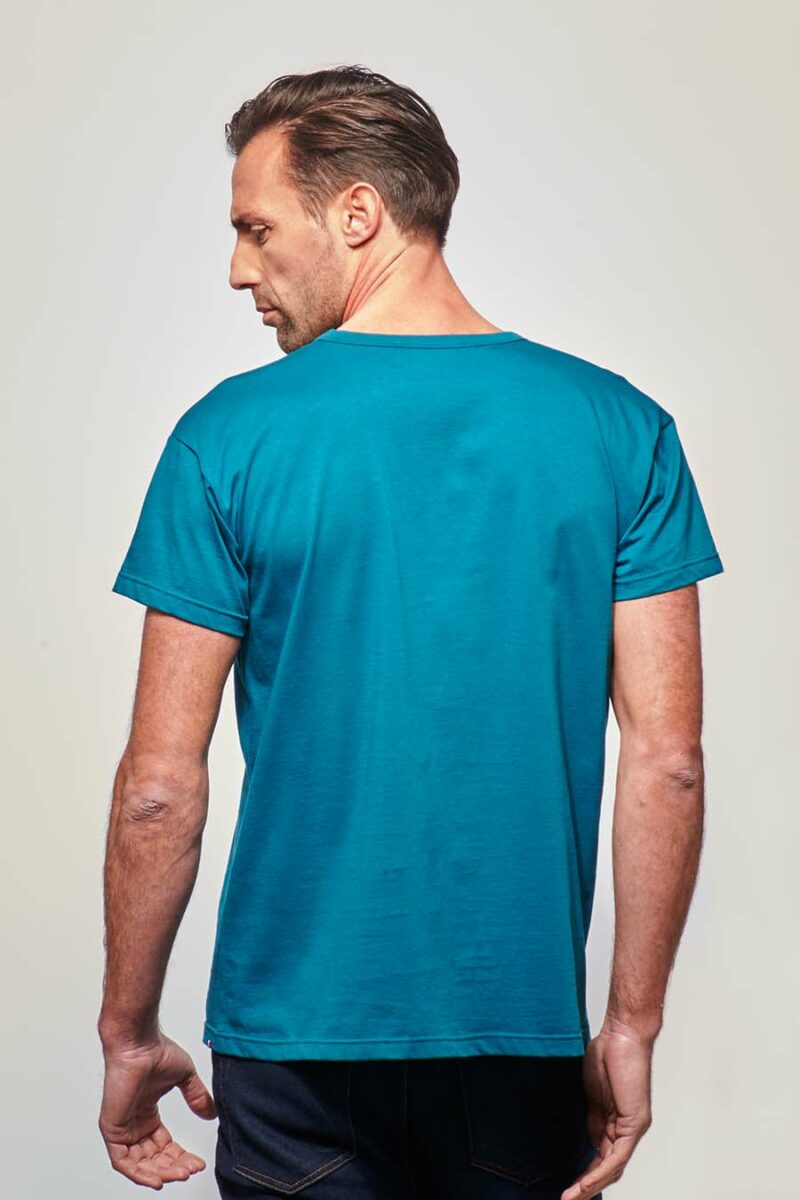 T-shirt homme classique made in France pétrole - FIL ROUGE