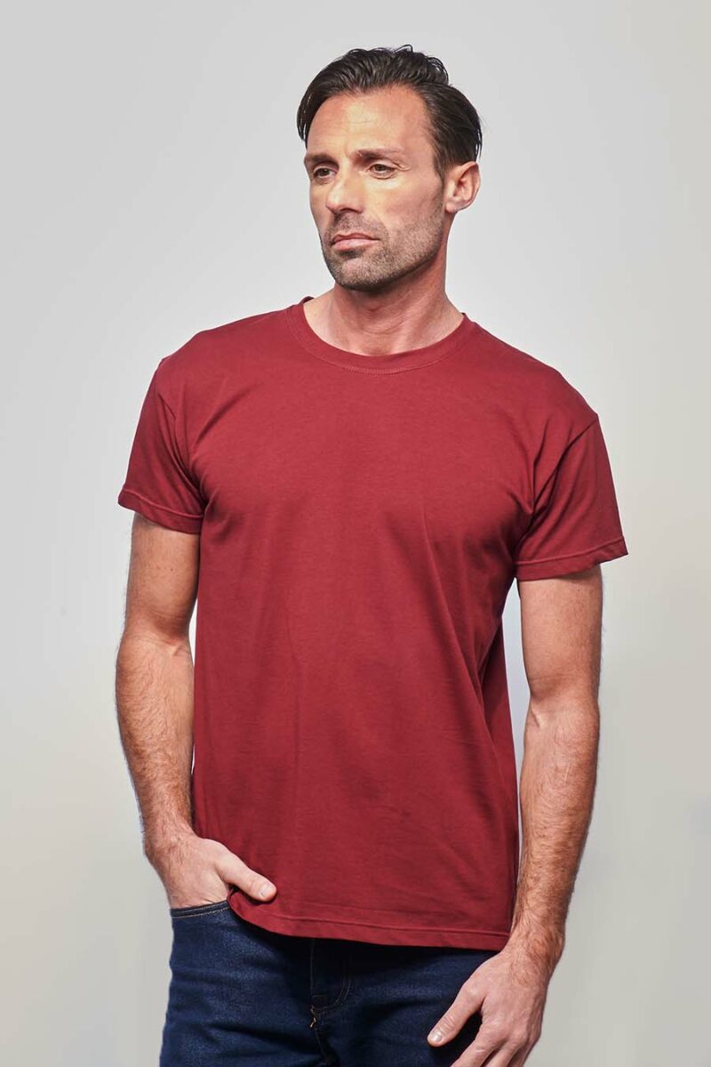 Teeshirt homme classique made in France bordeaux - FIL ROUGE