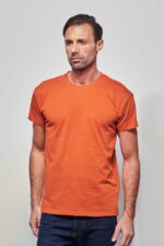Tee-shirt classique Homme made in France brique - FIL ROUGE