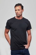 Tee-shirt classique Homme made in France noir - FIL ROUGE
