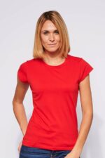 Tee-shirt ajusté Femme made in France en coton bio rouge - Fil Rouge