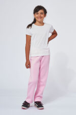 Jogging Enfant made in France en molleton gratté NOAH rose - FIL ROUGE