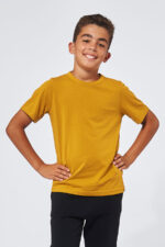 Tee-shirt Garçon made in France en coton bio AUGUST moutarde - FIL ROUGE