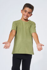 Tee-shirt Garçon made in France en coton bio ELIOTT kaki - FIL ROUGE