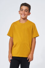 Tee-shirt Garçon made in France en coton bio ELIOTT moutarde - FIL ROUGE